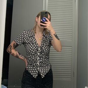 Anthropologie Floral Top